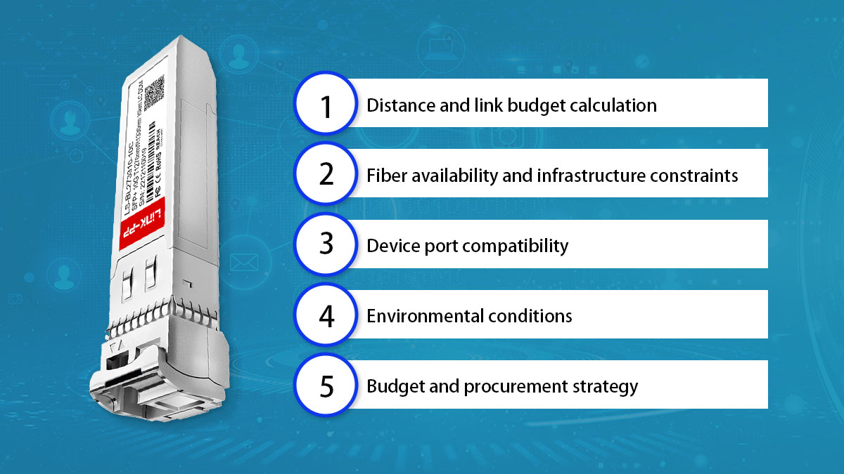 how to choose 10g bidi sfp