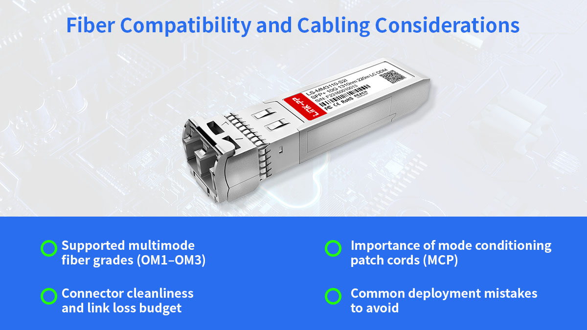 10gbase lrm sfp module use multimode fiber