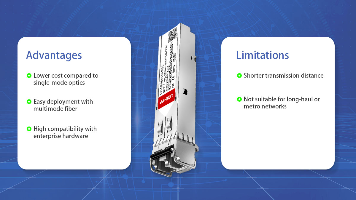 advantage & limitations of 850nm sfp