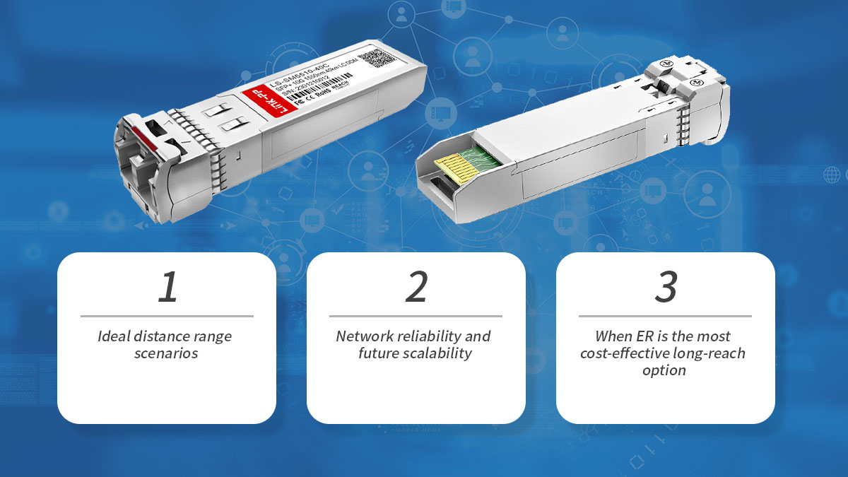 when choose 10GBASE-ER sfp module