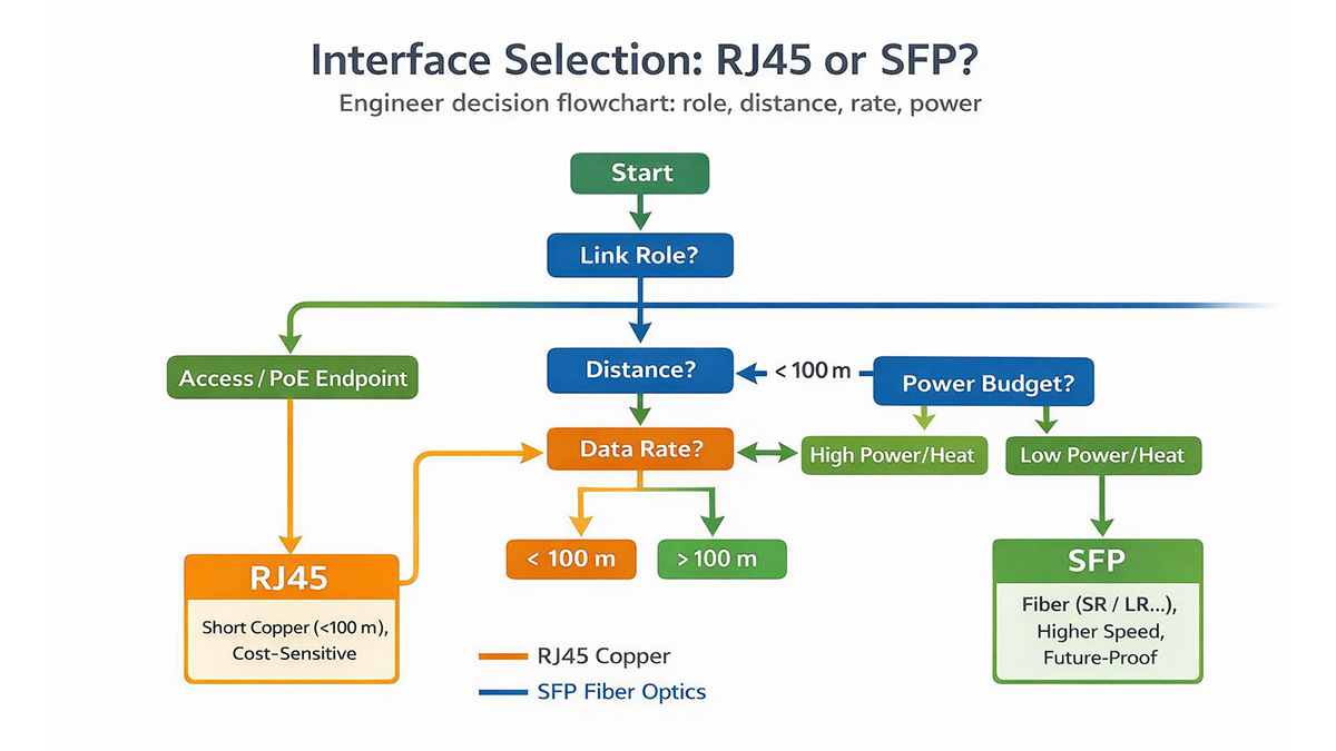How to Pick the Right Interface: SFP or RJ45