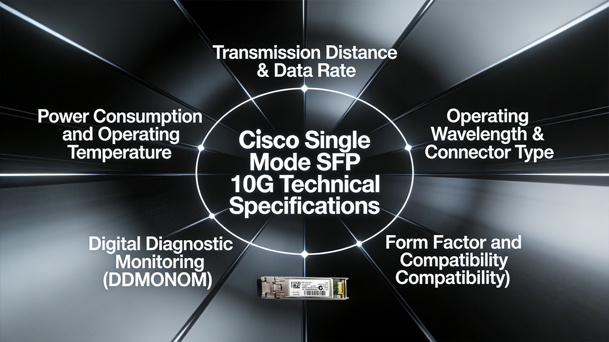 Cisco Single Mode SFP 10G Technical Specifications