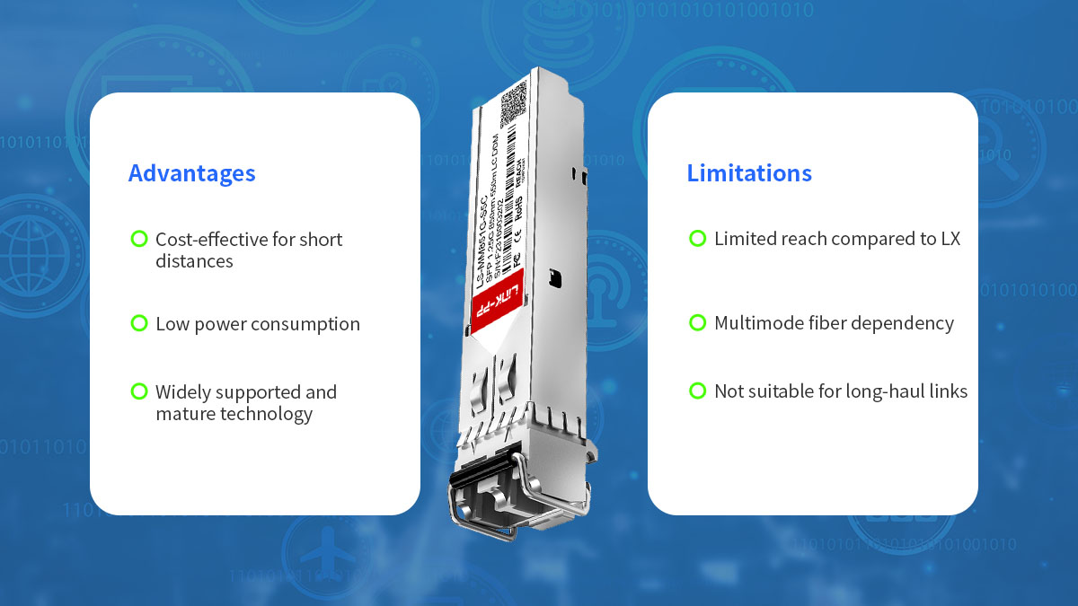 advantage of 1000BASE-SX SFP
