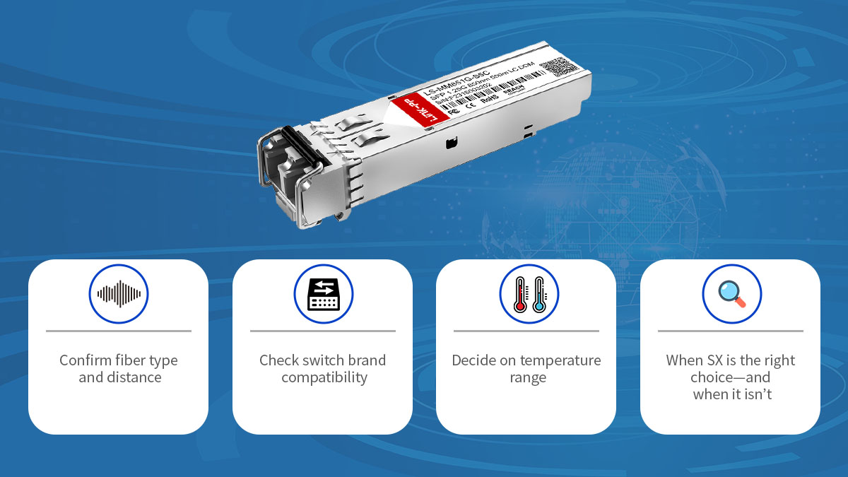 how to choose 1000BASE-SX SFP