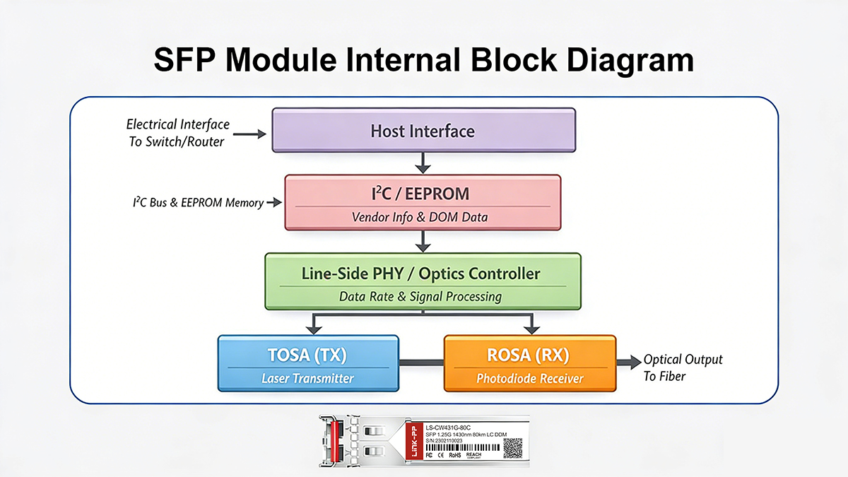SFP Module Internal Block Diagram