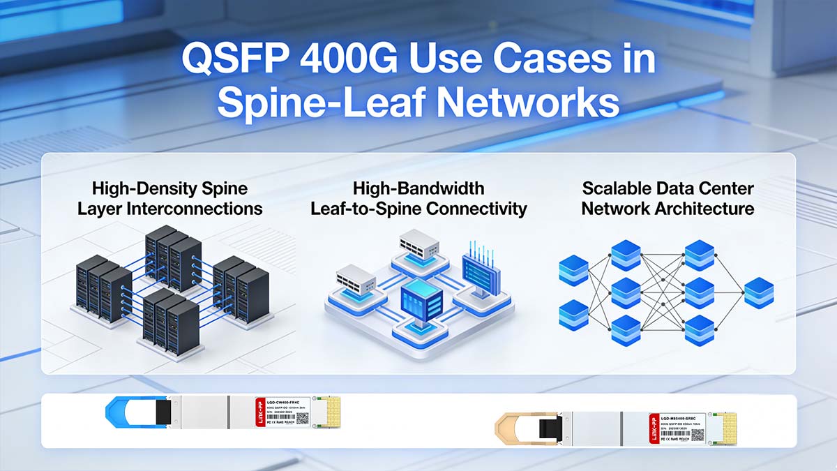 QSFP 400G Use Cases in Spine-Leaf Networks