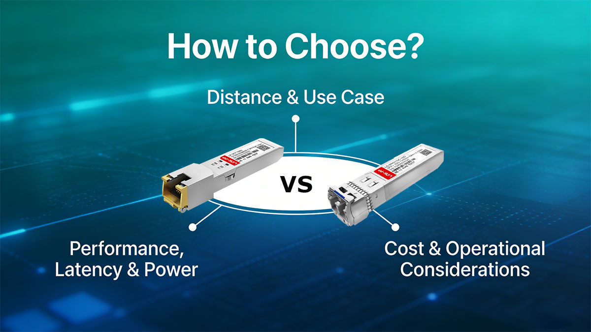 Copper SFPs vs. Fiber SFPs &mdash; How to Choose