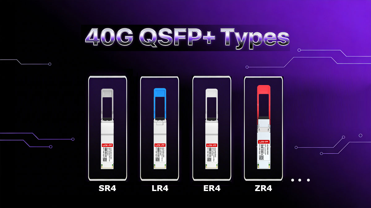 40G QSFP+ Types:40GBASE-SR4,40GBASE-LR4,40GBASE-ER4,40GBASE-ZR4